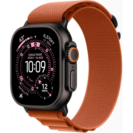Apple Watch Ultra 3 LTE 49 мм Чёрный / Терракотовый Alpine Loop (S) MG9D4