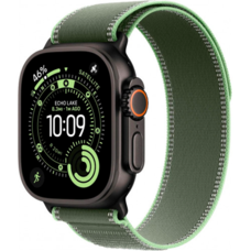 Apple Watch Ultra 3 LTE 49 мм Чёрный / Зелёно-неоновый Trail Loop (M/L) MG9P4