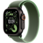 Apple Watch Ultra 3 LTE 49 мм Чёрный / Зелёно-неоновый Trail Loop (M/L) MG9P4