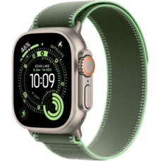 Apple Watch Ultra 3 LTE 49 мм Природный / Зелёно-неоновый Trail Loop (S/M) MFT44