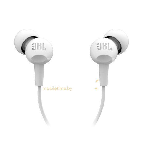 Наушники JBL C100AP (белый)