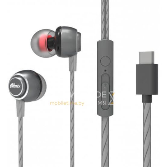 Наушники Ritmix RH-150MC Space Grey, Финляндия