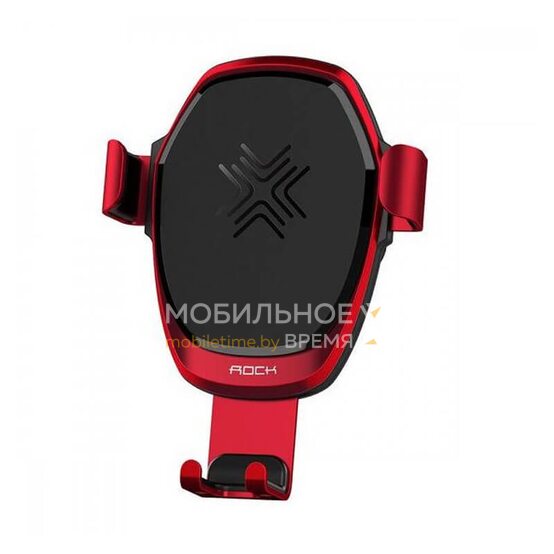 Автомобильный держатель ROCK Gravity 7.5W/10W с функцией беспроводной зарядки RWC0246 (красный) Автомобильный держатель ROCK Gravity 7.5W/10W с функцией беспроводной зарядки RWC0246 (красный)