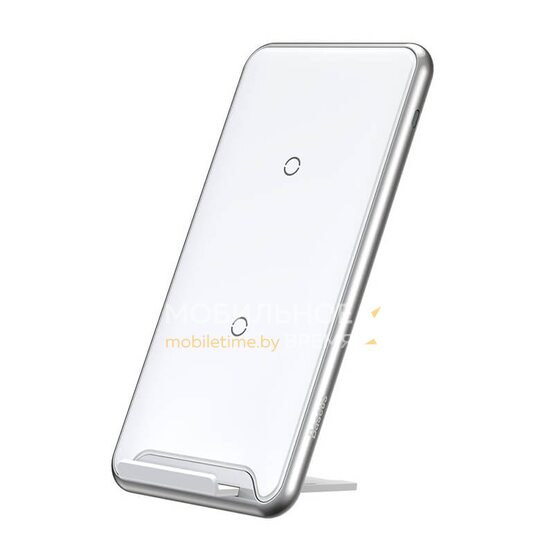 Беспроводное зарядное устройство BASEUS Three-coil With desktop holder WXHSD-B02 (White)