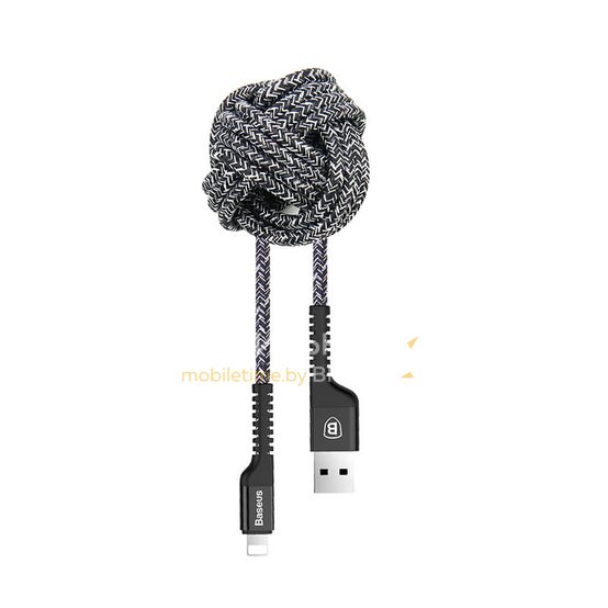 USB Дата-кабель Lighting для зарядки и синхронизации iPhone/iPad BASEUS CONFIDANT CALZJ-A01 (чёрный)