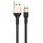 USB Дата-кабель TYPE-C для зарядки и синхронизации Android HOCO X26 (черный+золото)