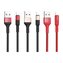 USB Дата-кабель TYPE-C для зарядки и синхронизации Android HOCO X26 (черный+золото)