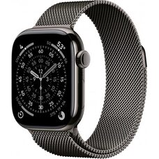 Apple Watch Series 11 LTE 42 мм (титановый корпус, золотистый/сланец, миланская петля)