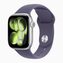 Apple Watch Series 11 42 мм (алюминиевый корпус, серебристый/фиолетовый туман, спортивный силиконовый ремешок M/L)