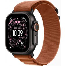 Apple Watch Ultra 3 LTE 49 мм (титановый корпус, природный/терракота, текстильный ремешок размера M)