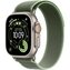 Apple Watch Ultra 3 LTE 49 мм (титановый корпус, природный/зеленый, нейлоновый ремешок размера M/L)