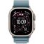 Apple Watch Ultra 3 LTE 49 мм (титановый корпус, природный/голубой, текстильный ремешок размера L)