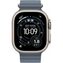 Apple Watch Ultra 3 LTE 49 мм (титановый корпус, природный/синий, ремешок из эластомера)