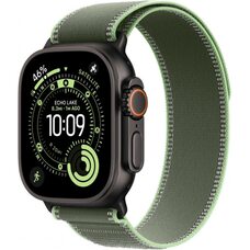 Apple Watch Ultra 3 LTE 49 мм (титановый корпус, природный/зеленый, нейлоновый ремешок размера S/M)