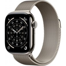 Apple Watch Series 11 LTE 42 мм (титановый корпус, золотистый/природный, миланская петля)