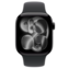 Apple Watch Series 11 46 мм (алюминиевый корпус, черный/черный, спортивный силиконовый ремешок M/L)