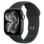Apple Watch Series 11 46 мм (алюминиевый корпус, черный/черный, спортивный силиконовый ремешок M/L)