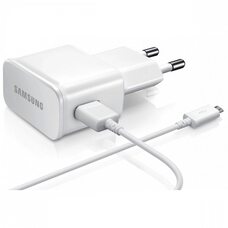 Сетевое Зарядное Устройство - SAMSUNG 15W + кабель Micro USB (Оригинал) (белый)