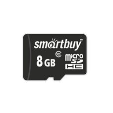 Карта памяти Smartbuy 8GB microSDHC Сlass 10 (с адаптером)
