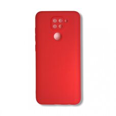 Чехол для Xiaomi Redmi Note 9/Redmi 10X. Силиконовый матовый. (Красный)